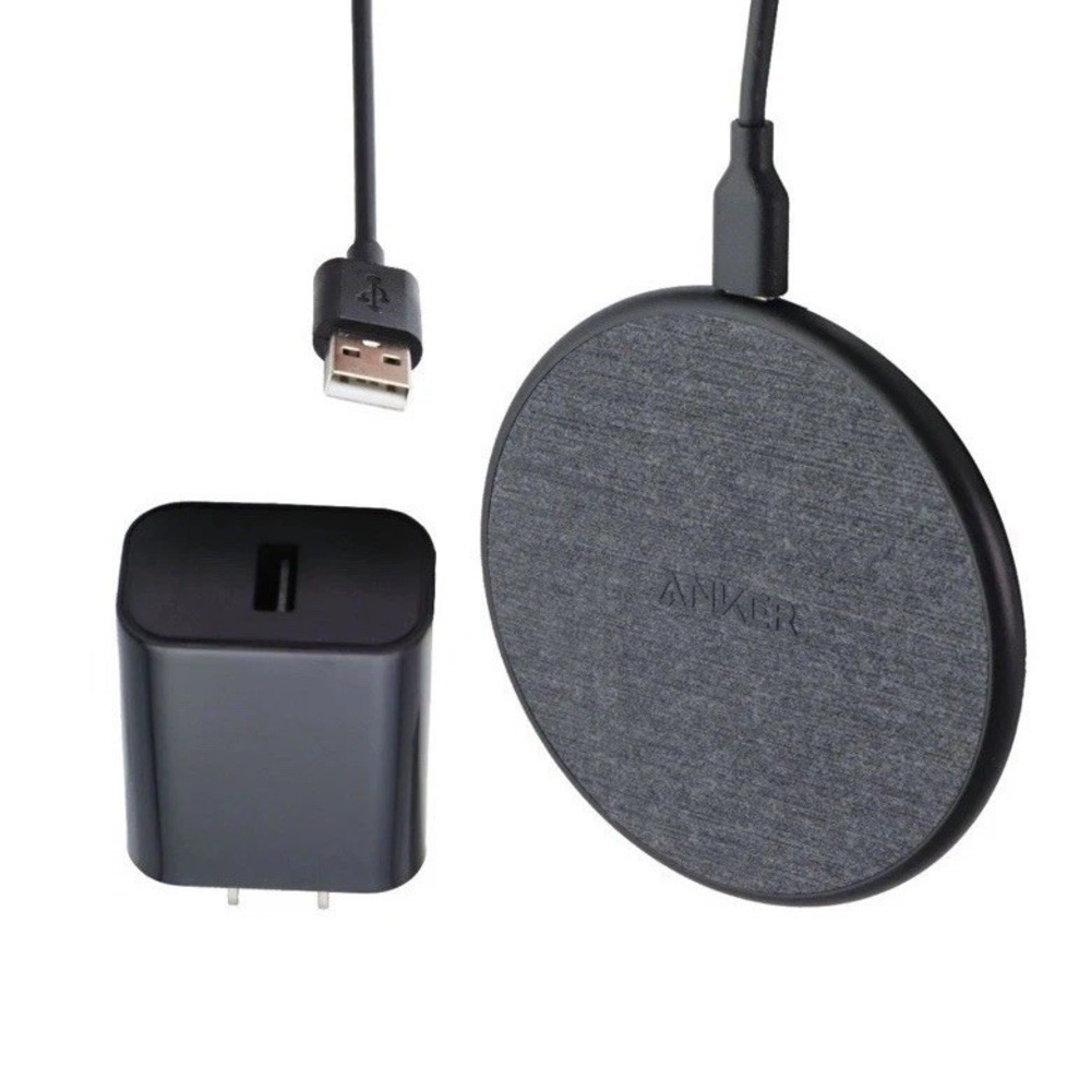 Anker 318 Ultra Slim Qi Wireless‎ Charging Pad 10W w/Cable & Wall Charger